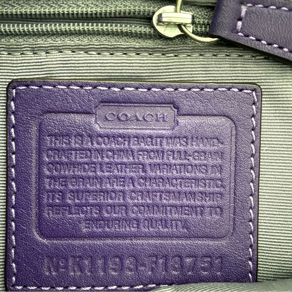 Coach Purple Leather Soho East West Shoulder bag - Picture 11 of 12